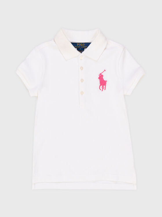 Tricou polo cu logo brodat  - 1