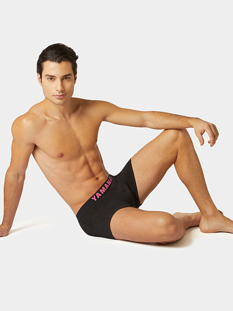 FASHION COLOR black trunks - 3
