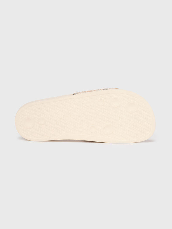 KOS 07 beach slippers with contrasting logo print - 5