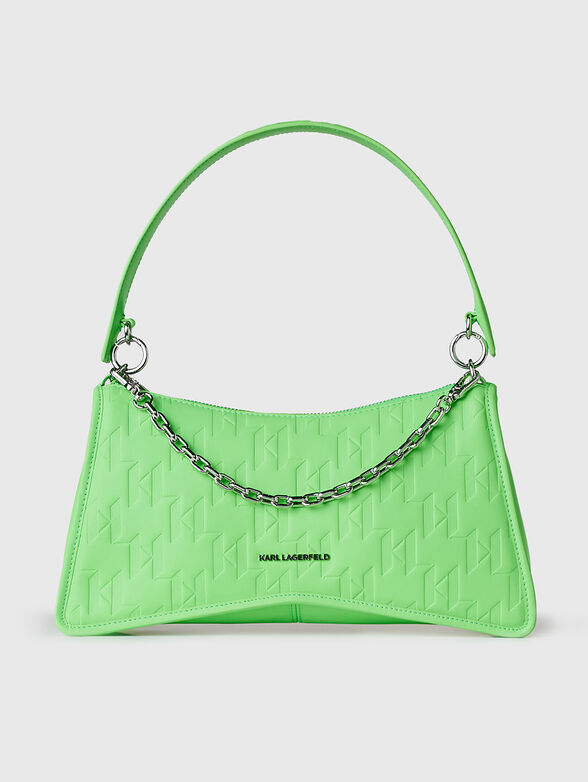 K/SEVEN ELEMENT black hobo bag with embossed logo - 1