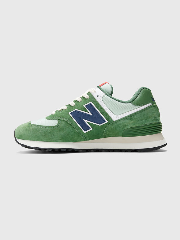 574 sneakers in green color  - 4