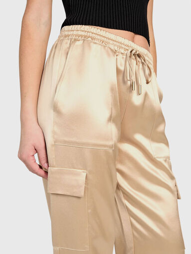 High waisted cargo trousers - 3