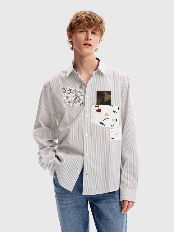 Shirt with accent patches - 1