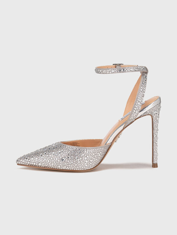 REVERT-S shoes in silver color with applied rhinestones - 4