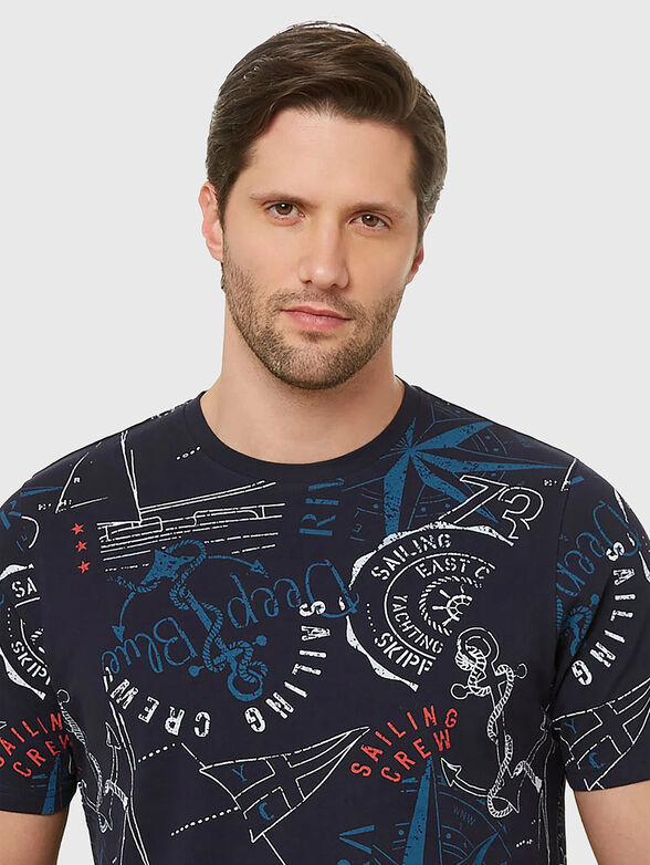 RIVIERA CLUB dark blue two-piece pyjamas with print  - 3
