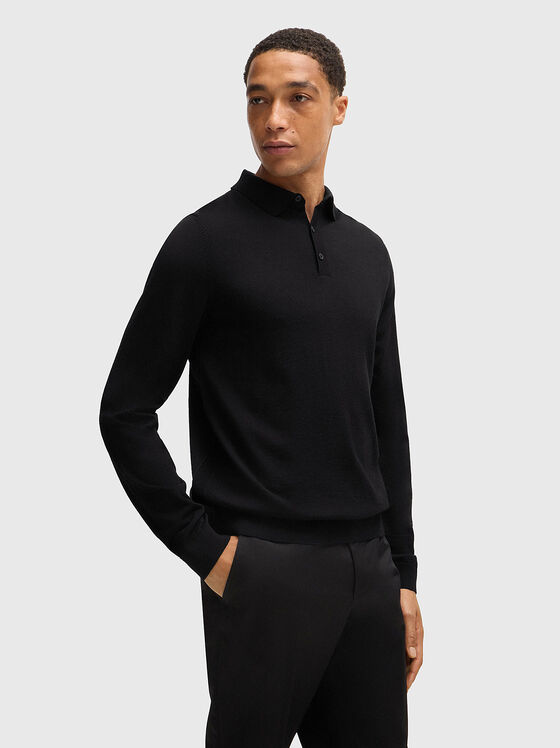 Pulover slim LANCIONE din amestec de lână - 1