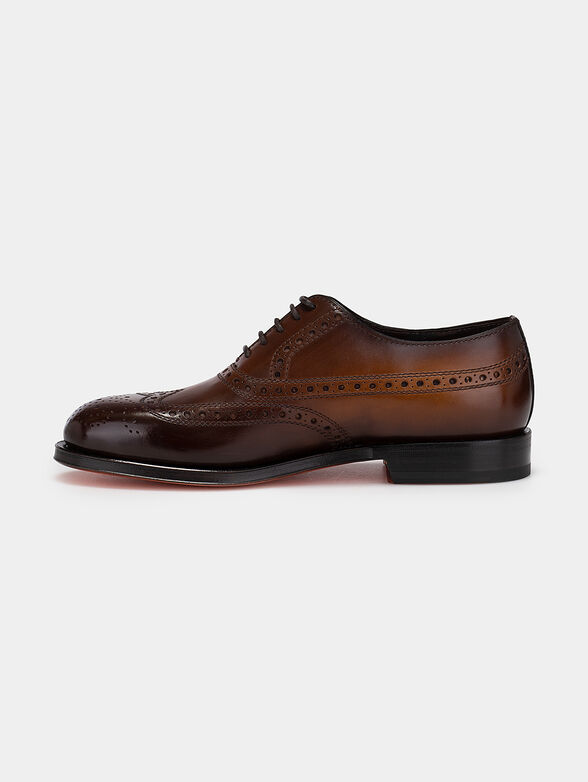 Oxford shoes in brown color - 4