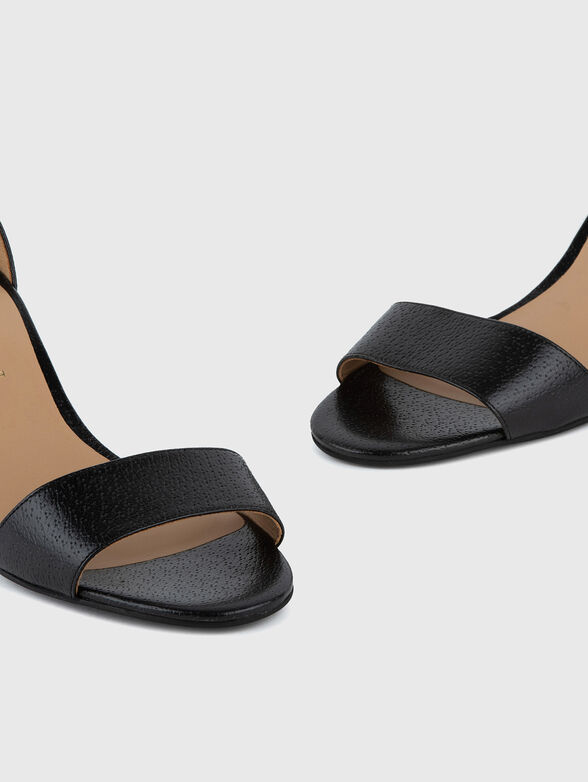 Heeled sandals with logo - 4