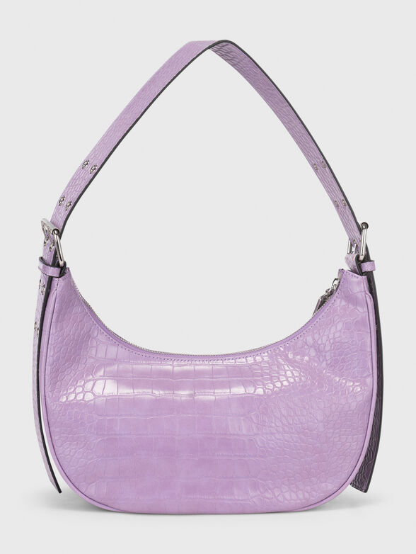 Croc-effect shoulder bag  - 2