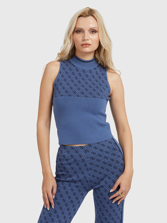 LISE top with monogram logo - 1