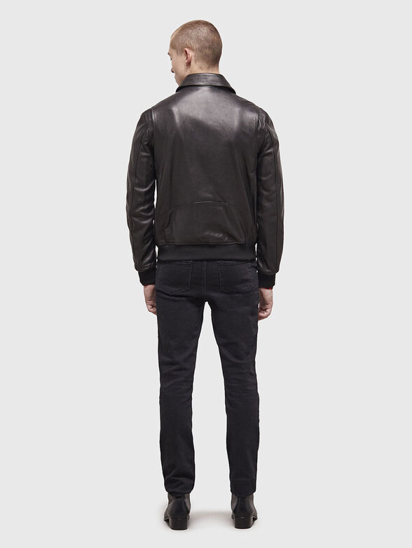 Black leather jacket - 2