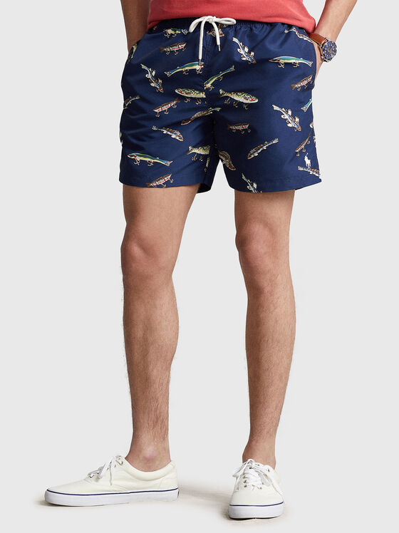 TRAVELER beach shorts with print - 1