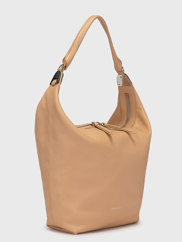 Beige bag with grainy texture   - 3