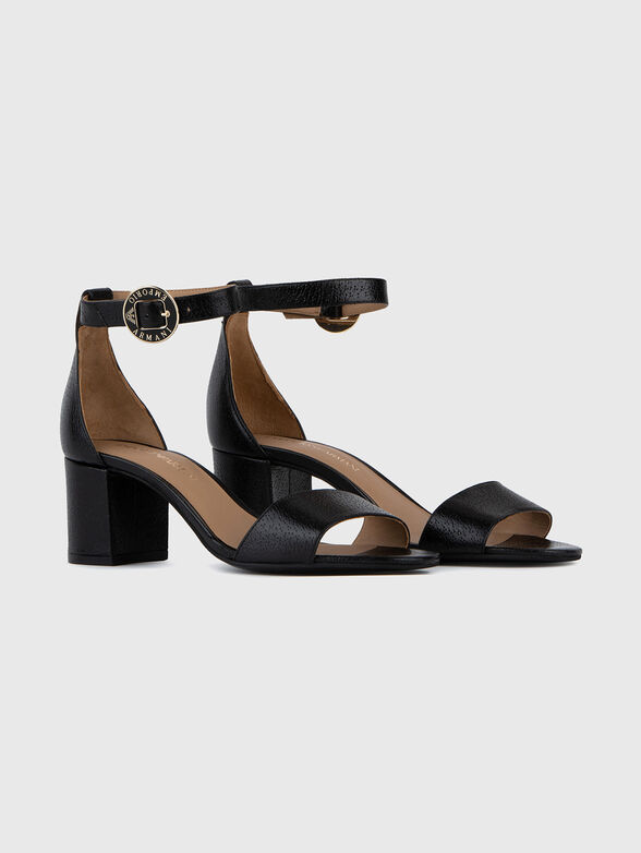 Heeled sandals with logo - 2