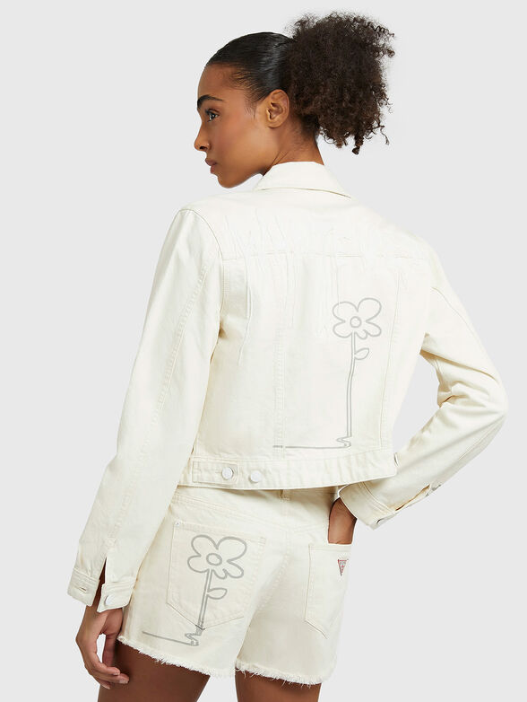 STEVIE denim jacket with print - 2
