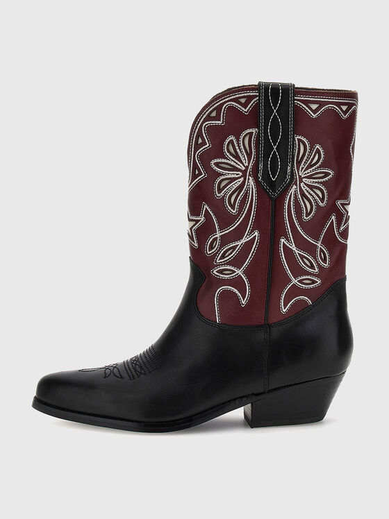 GINNIE boots with embroidered accents  - 1
