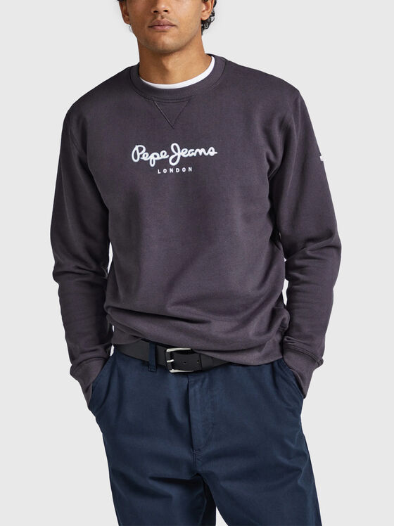 EDWARD sweatshirt with contrast logo inscription - 1