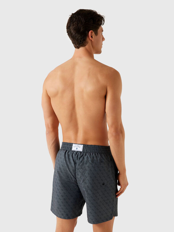 Beach shorts with monogram logo - 2