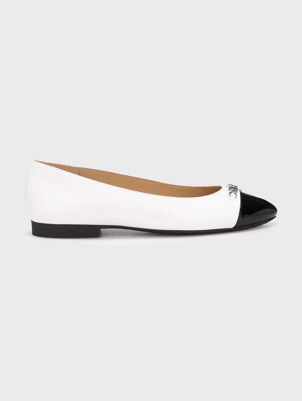REBECCA ballet flats with logo - 1