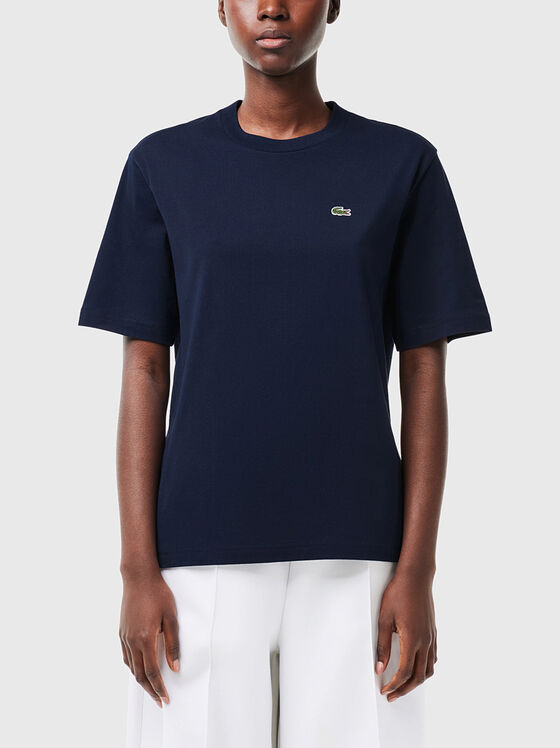 Tricou din bumbac cu detaliu logo - 1