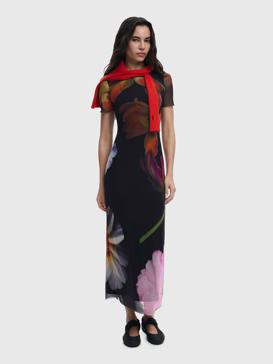 Dress with floral print - 1