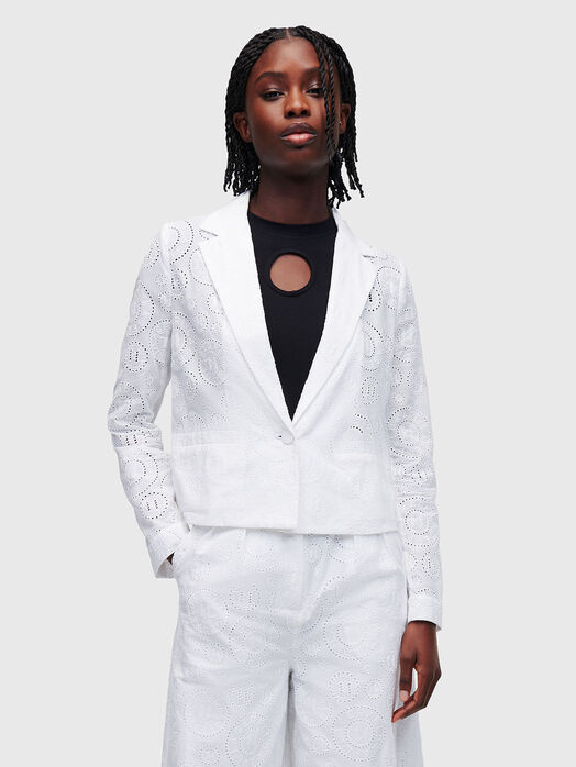 ANGLAISE white blazer with embroidery