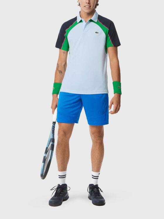 Tennis shorts with logo embroidery - 1