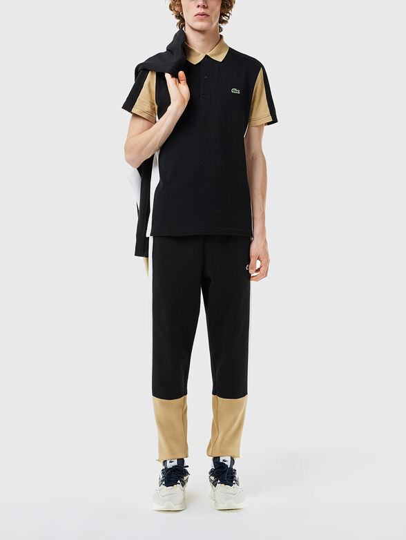 Cotton piqué colourblock polo shirt - 3