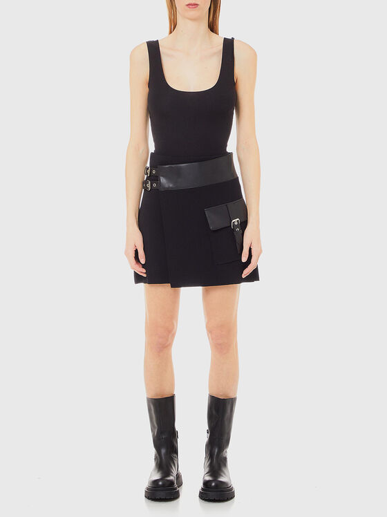 Black mini skirt - 1