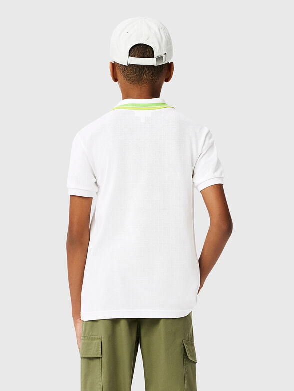 Polo shirt with contrast collar  - 3
