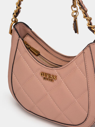 ABEY hobo bag in beige color with quilted effect - 4