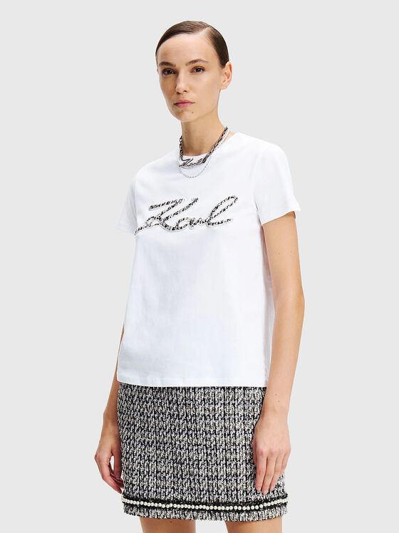 Black T-shirt with logo - 1