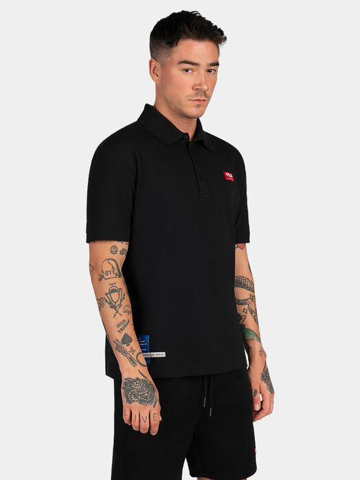 TUTAK polo shirt in black color