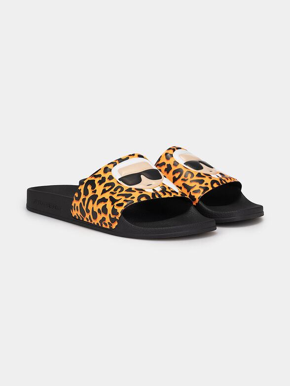 KONDO slides with animal print - 2