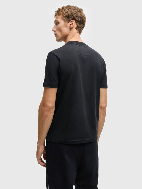 Cotton T-shirt with oval neckline - 3