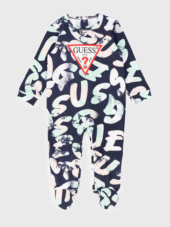 Body cu accent triunghiular cu logo - 1