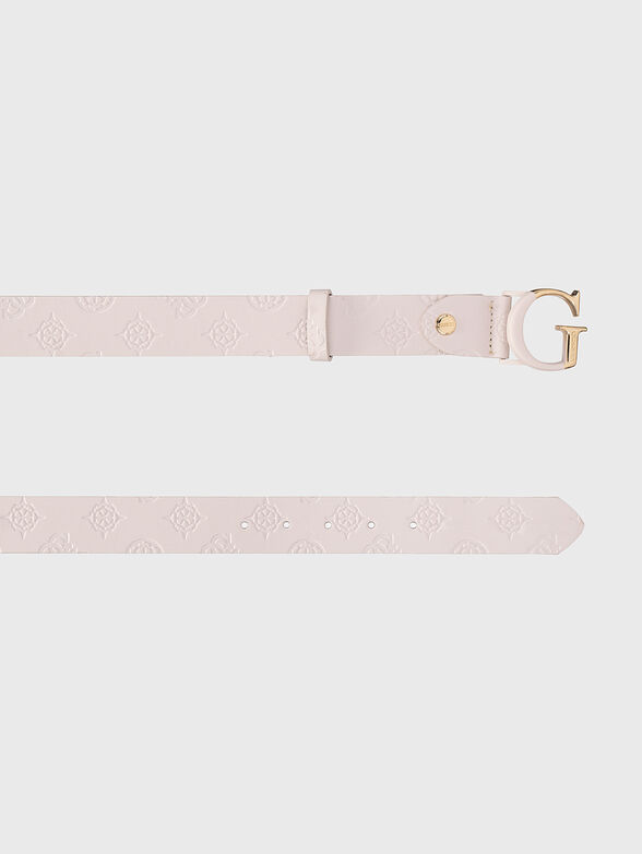 Black belt with golden logo buckle - 2