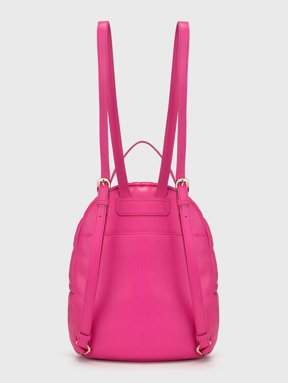 Black quilted backpack - 2