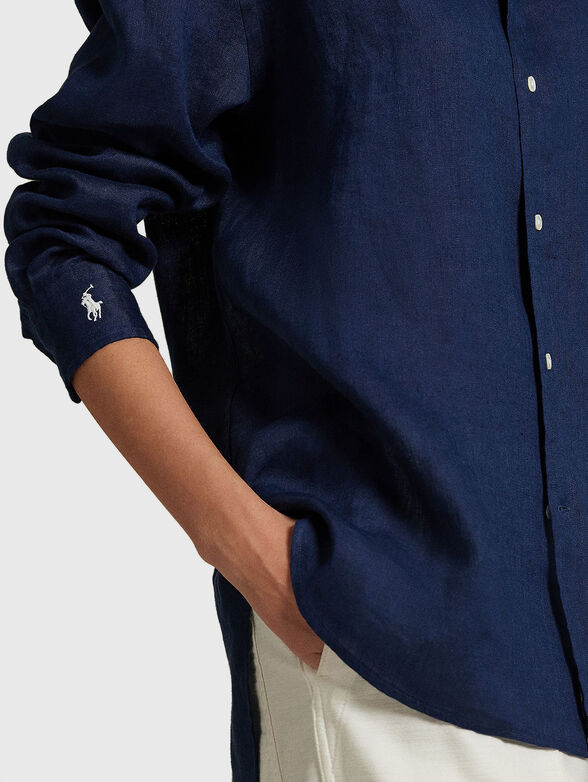 Oversized linen shirt - 4