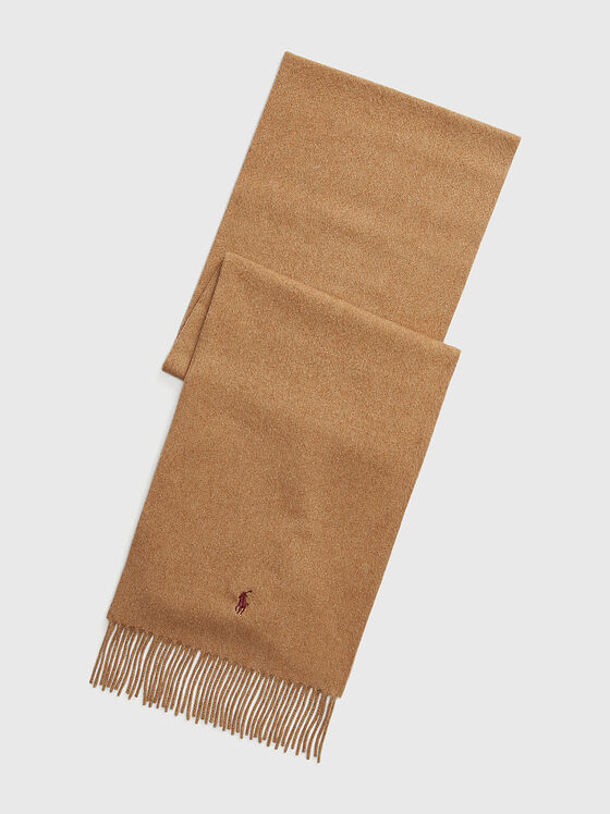 Brown cashmere scarf - 1
