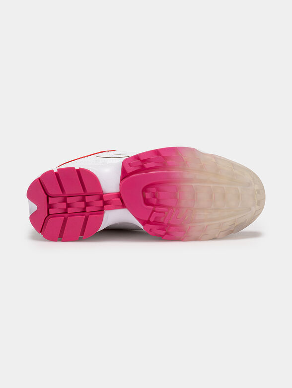 DISRUPTOR V white sneakers with colorful accents - 5