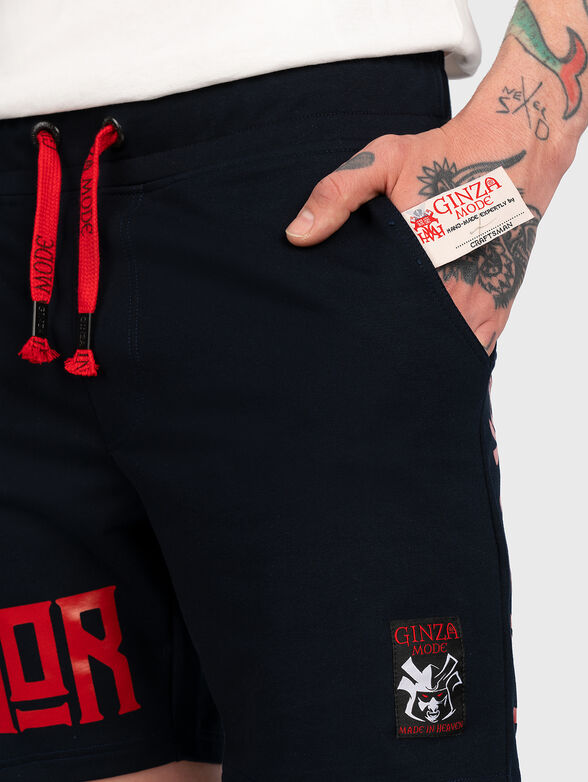 SH015 shorts with contrasting print  - 5
