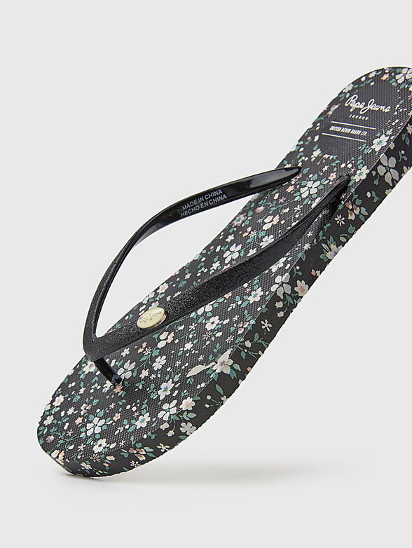 RAKE GARDEN NIGHT slippers with print - 4