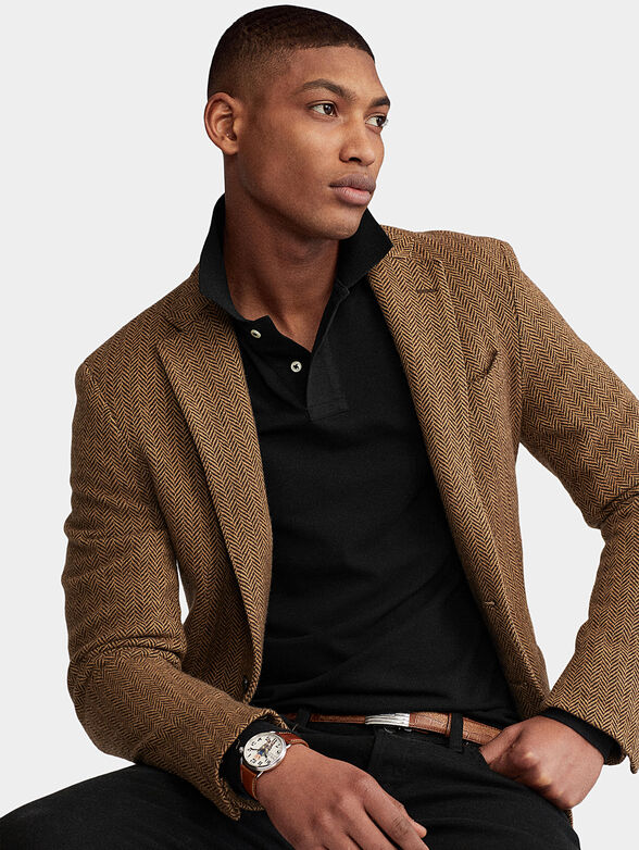 Cotton Polo shirt with long sleeves - 2