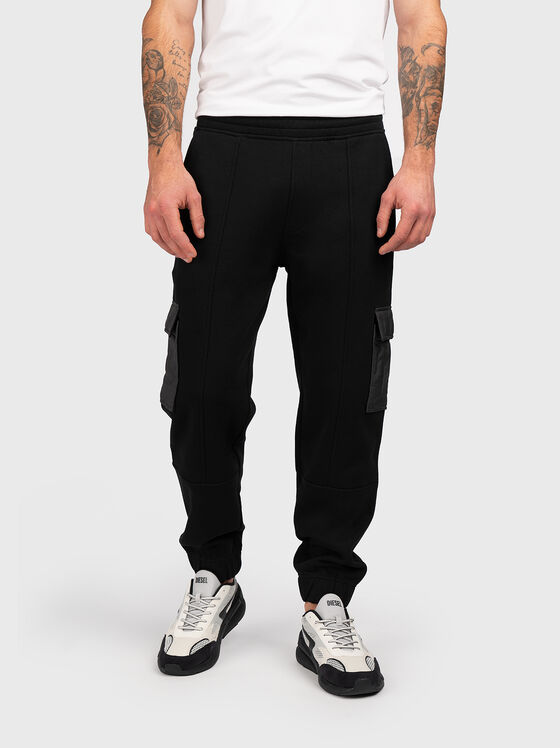 Sports trousers made of cotton blend  - 1