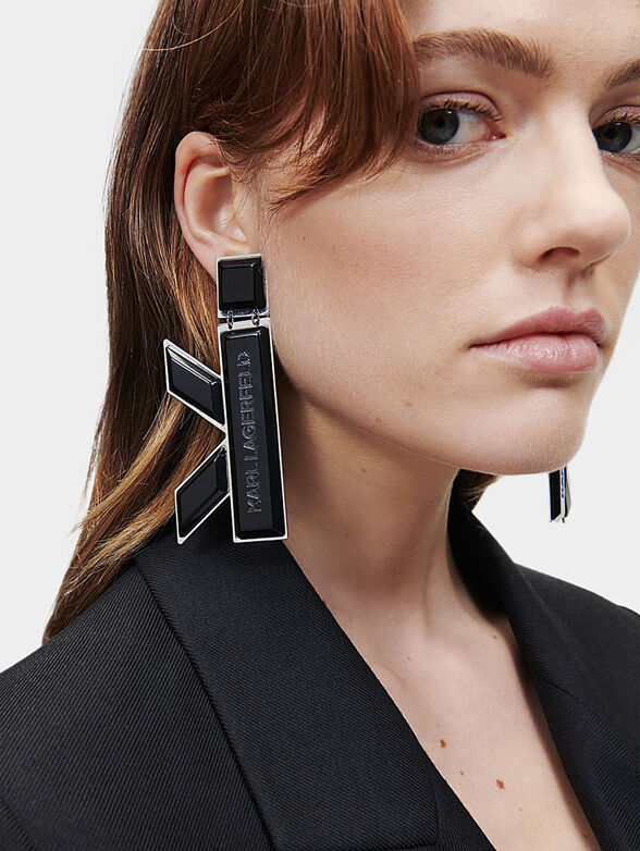 K/KHEOPS earrings in black color - 2