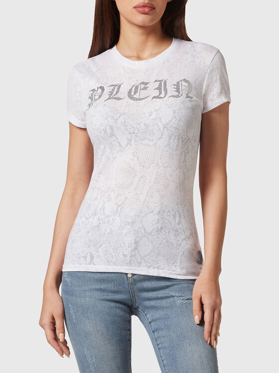 SEXY PURE T-shirt with snake motifs and logo - 1