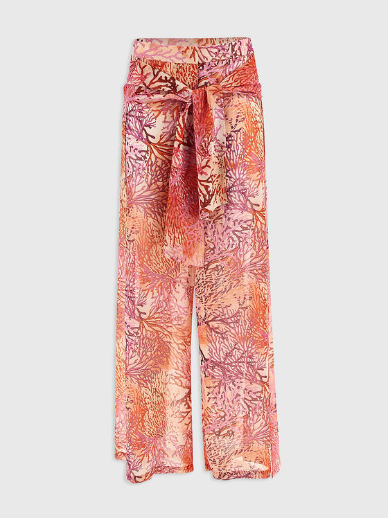 Beach trousers with wide legs - 1