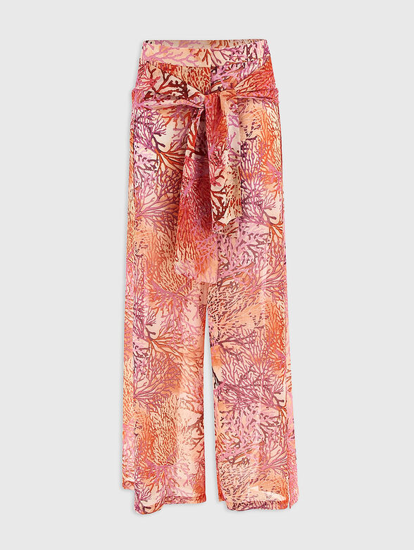 Beach trousers with wide legs - 1