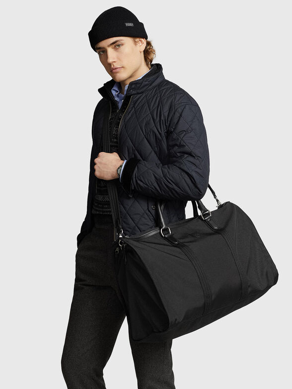Black sports bag with logo detail - 2